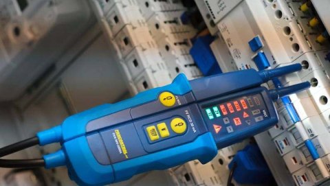 Tester napięcia ciągłosci PANMV-1000A wskaźnik LED 12-1000 V AC/DC RCD 30mA