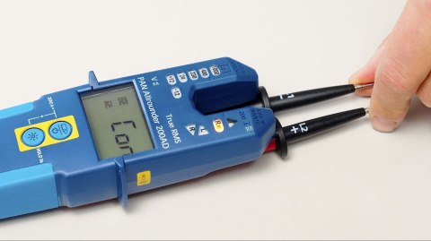 Tester prądu / napięcia LED LCD 200A AC/DC cęgi otwarte True RMS