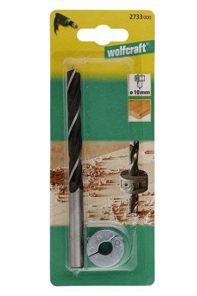 Wiertło do połączeń kołkowych 10 mm ogranicznik Wolfcraft