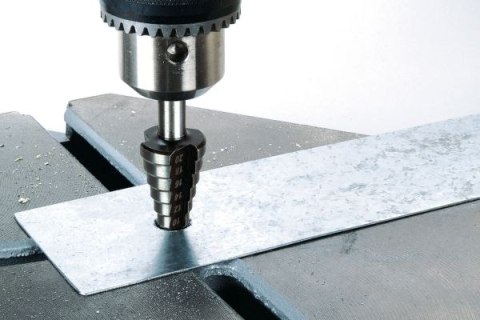 Wiertło stopniowane HSS 4-20 mm Wolfcraft, trzpień 8 mm