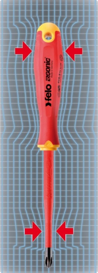 Wkrętak FELO Ergonic SLIM VDE imbusowy z kulką 3 mm