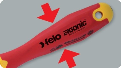 Wkrętak FELO Ergonic SLIM VDE imbusowy z kulką 5 mm
