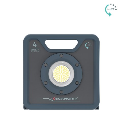 Wytrzymała akumulatorowo - sieciowa lampa robocza LED 4000 lm 25 W Scangrip NOVA 4 C R forLIFE 03.6204