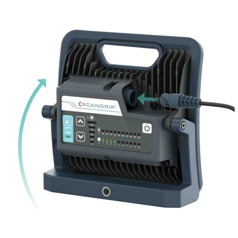 Wytrzymała akumulatorowo - sieciowa lampa robocza LED 4000 lm 25 W Scangrip NOVA 4 C R forLIFE 03.6204