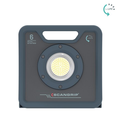 Wytrzymała akumulatorowo - sieciowa lampa robocza LED 6000 lm 37 W Scangrip NOVA 6 C R forLIFE 03.6205