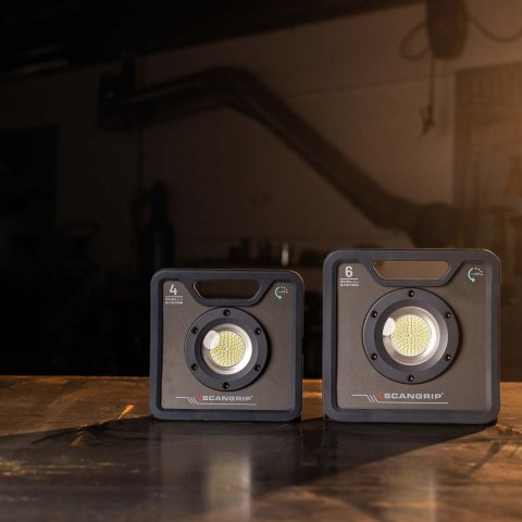 Wytrzymała akumulatorowo - sieciowa lampa robocza LED 6000 lm 37 W Scangrip NOVA 6 C R forLIFE 03.6205
