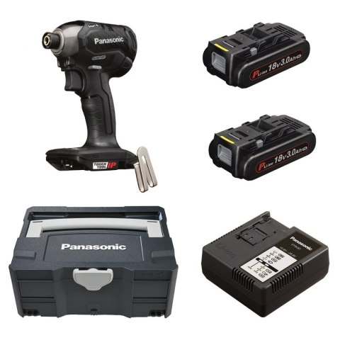 Zakrętarka udarowa 18V Panasonic EY76A1 Systainer 2x 3.0Ah ładowarka