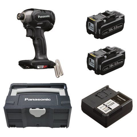 Zakrętarka udarowa 18V Panasonic EY76A1 Systainer 2x 5.0Ah ładowarka