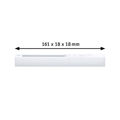 Zasilanie końcowe systemu URail max.1000W 230V biały RAL9003 / tworzywo sztuczne