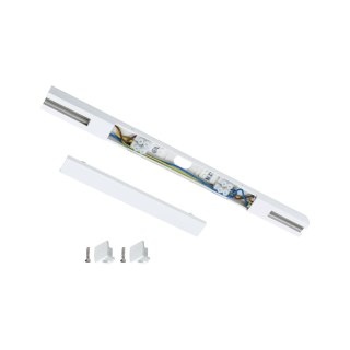Zasilanie środkowe systemu URail max.1000W 230V biały RAL9003 / tworzywo sztuczne