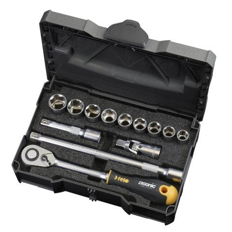 Zestaw 1/2" - 12 narzędzi grzechotka ERGONIC