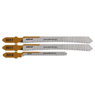 Zestaw 3 brzeszczotów 20 mm do wyrzynarek, Meblarstwo, wolfcraft