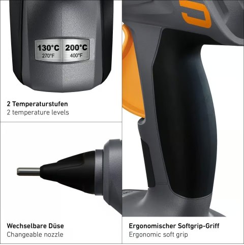 Zestaw STEINEL do wgniotek w lakierze z pistoletem MG5011