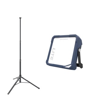 Zestaw Scangrip 49.0440: nieoślepiająca lampa LED Vega Lite Compact 4000 lm 03.5673
 Statyw 2 m 03.5685