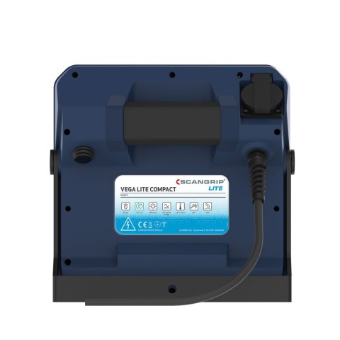 Zestaw Scangrip 49.0440: nieoślepiająca lampa LED Vega Lite Compact 4000 lm 03.5673
 Statyw 2 m 03.5685