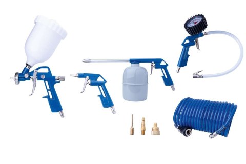 Zestaw akcesoriów pneumatycznych 8 el. wąż 5 m 1/4" Scheppach 7906100742