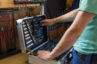 Zestaw kluczy Scheppach TB150 w walizce - 101 elementów