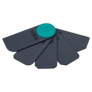 Zestaw kostek ,gładzików do wygładzania fug silikonowych (5 szt.). Wolfcraft.