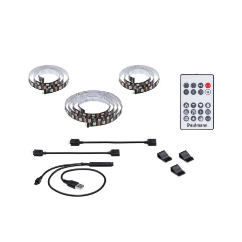 Zestaw taśma LED TV55 cali USB pilot Dynamic Rainbow RGB 3,5W 5V czarny