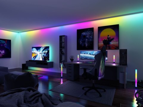 Zestaw taśma LED TV75 cali USB pilot Dynamic Rainbow RGB 5W 5V czarny