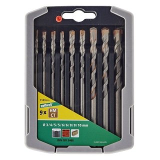 Zestaw wierteł do betonu 3 - 10 Wolfcraft [9 szt.]