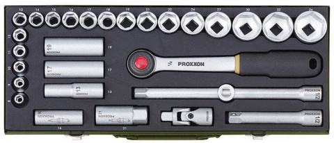 Zestaw kluczy nasadowych Proxxon dla mechaników 8 - 34mm [29 cz.]