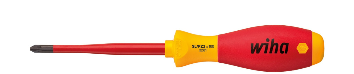 Wiha wkrętak SoftFinish electric slimFix PlusMinus/Pozidriv SL/PZ2 x 100 mm Wiha wkrętak SoftFinish electric slimFix PlusMinus/Pozidriv SL/PZ2 x 100 mm