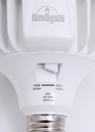 Źródło światła Fumagalli E27 HIGH POWER LED 50W 4000K mleczna 230V biały / tworzywo sztuczne
