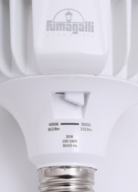 Źródło światła Fumagalli E27 HIGH POWER LED 50W 4000K mleczna 230V biały / tworzywo sztuczne