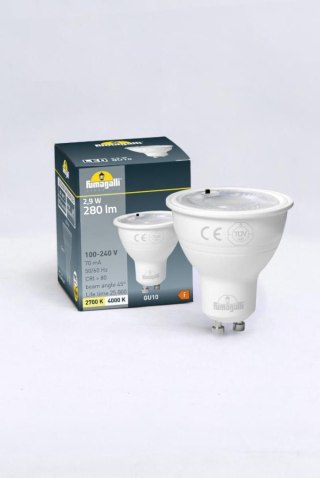 Źródło światła Fumagalli LED CCT GU10 2,9W 2700K/4000K 390lm 230V biały / tworzywo sztuczne