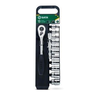 Zestaw 13 kluczy nasadowych 1/2" na panelu sata