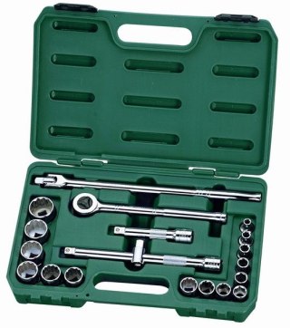 Zestaw 20 kluczy nasadowych 1/2" cal sata