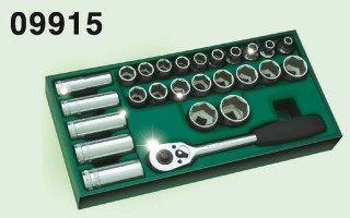 Zestaw 26 kluczy nasadowych 1/2" sata