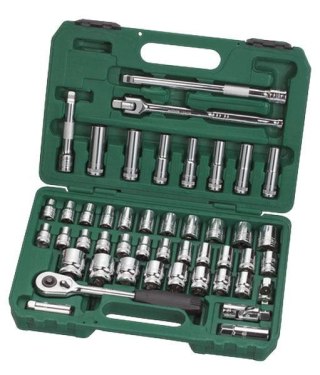 Zestaw 46 kluczy nasadowych 1/2" m/cal sata