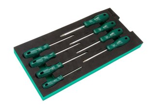 Zestaw 8 wkrętaków torx - w piance eva sata