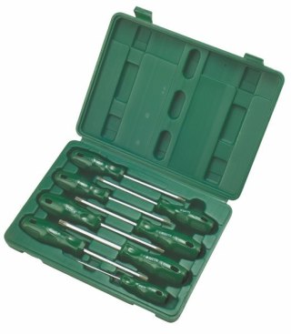 Zestaw 8 wkrętaków torx w pudełku sata