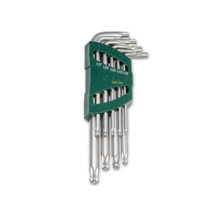 Zestaw 9 kluczy trzpieniowych torx extra długi z kulką sata