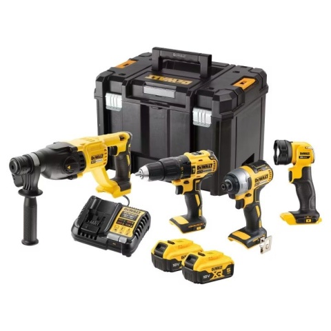 18V XR ZESTAW 4-ELEMENTOWY DEWALT DCK440P2T-QW