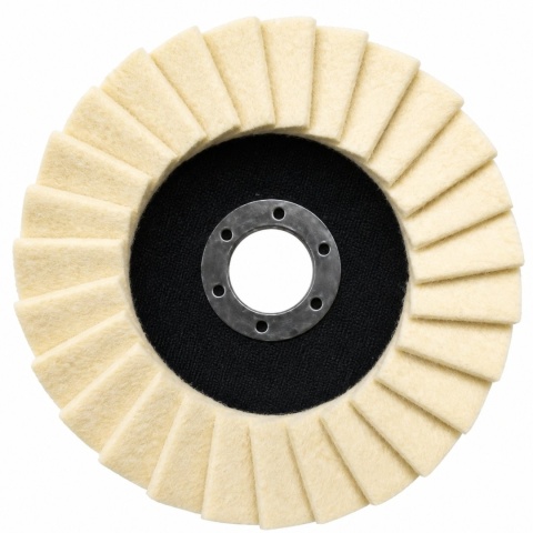 Filc polerski listkowy talerzowy Gerfelt 125 x 22.2 mm Germaflex