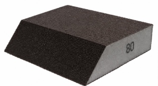 Gąbka ścierna czterostronna ukośna Retina 125 x 90 x 65 x 25 mm G 120 Germaflex