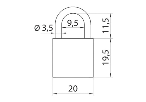 KŁÓDKA Abus TITALIUM 20MM