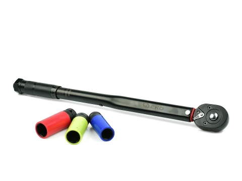 Klucz dynamometryczny 1/2 28-210nm nasadki alu 3el. Black HD GEKO