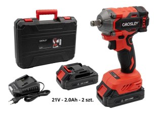 Klucz udarowy akumulatorowy 1/2" 400Nm 2 akumulatory ładowarka - zestaw w walizce Grosley