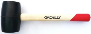 Młotek gumowy z drewnianą rączką 450g Grosley