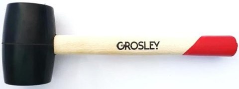 Młotek gumowy z drewnianą rączką 450g Grosley