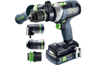 Festool akumulatorowa wiertarko-wkrętarka udarowa QUADRIVE TPC 18/4 5,2/4,0 I-Set/XL-SCA