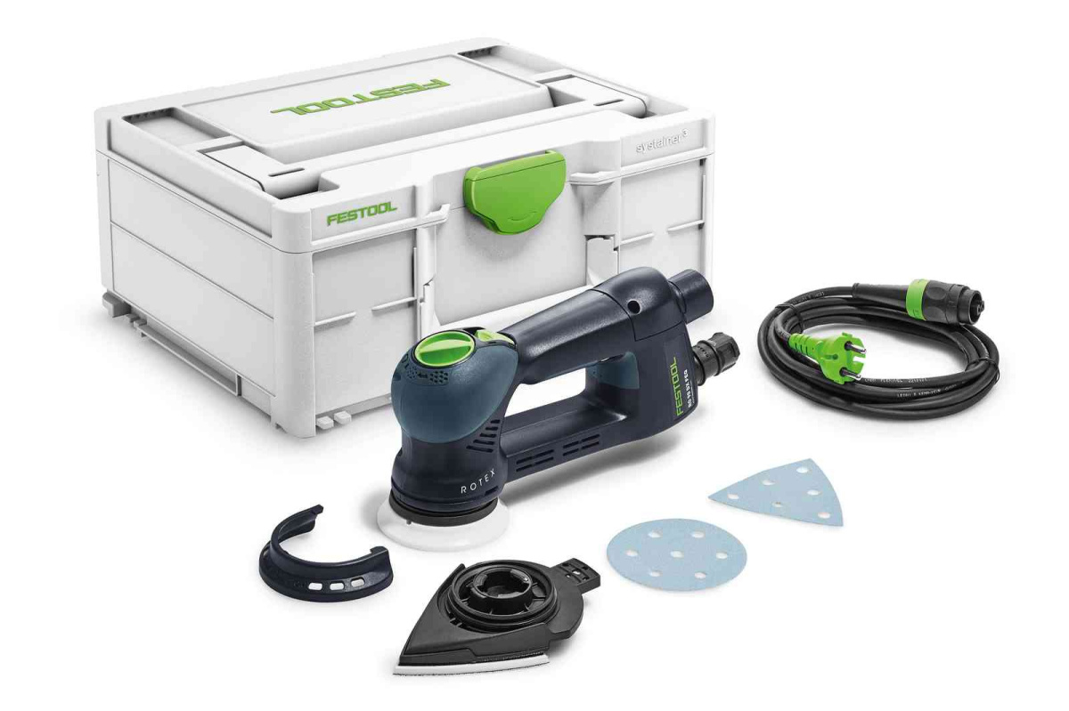 Przekładniowa szlifierka mimośrodowa Festool ROTEX RO 90 DX FEQ-Plus z talerzem 90 mm, z osobnym trybem ROTEX
