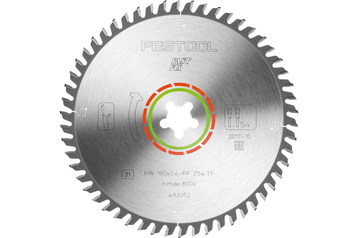 Festool Tarcza pilarska z węglikiem spiekanym 190x2,3 FF TF54 Festool Tarcza pilarska z węglikiem spiekanym 190x2,3 FF TF54
