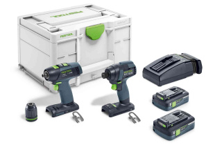 Festool Zestaw wiertarko wkrętarka i zakrętarka TID 18 HPC 4,0 I-Set T18