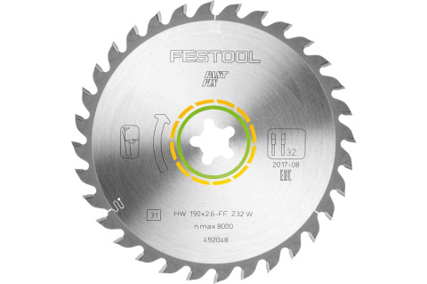 Festool tarcza uniwersalna 190x2,6 FF W32